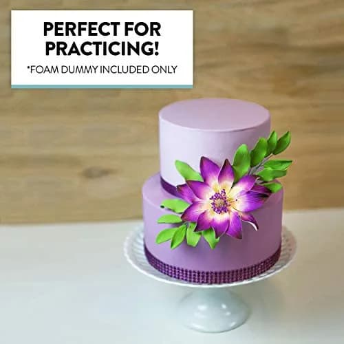 Global Sugar Art 5-Inch Round Cake Dummy Styrofoam 4" High | Perfect for Practice & Display thumbnail 4