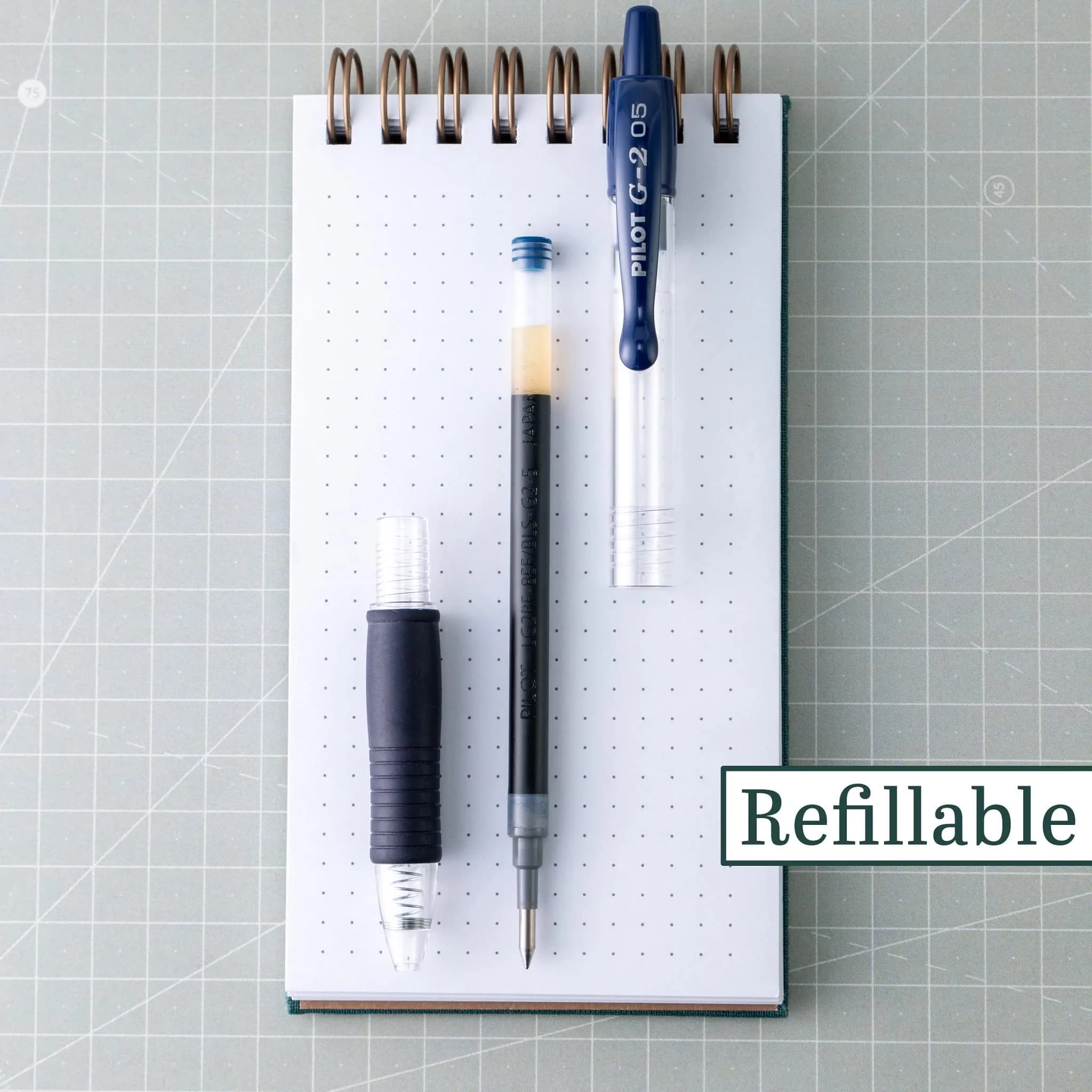 PILOT G2 Premium Gel Roller Pens, Extra Fine 0.5mm, Navy Ink, Pack of 12 - view 2
