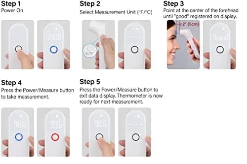 Innovo iF100B Touchless Digital Forehead Thermometer, Non-Contact with Fever Alert thumbnail 8