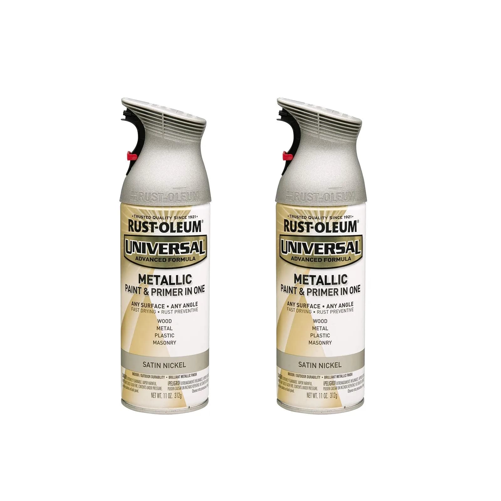 Rust-Oleum Universal All Surface Clear Topcoat Spray 11 oz (325 ml) Frosted Pearl Clear | Professional Grade Paint for Wood, Metal, Plastic