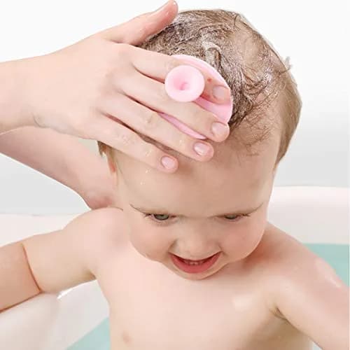 MR LION Baby Bath Brush, Silicone Cradle Cap & Skin Scrubber, Small-4PCS | Gentle, Soft & Safe for Dry Skin & Eczema thumbnail 2