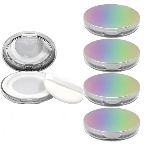 BesYouSel 5g Empty Compact Powder Box Case | Refillable Loose Powder Container for DIY Makeup (70-120 chars) thumbnail 1