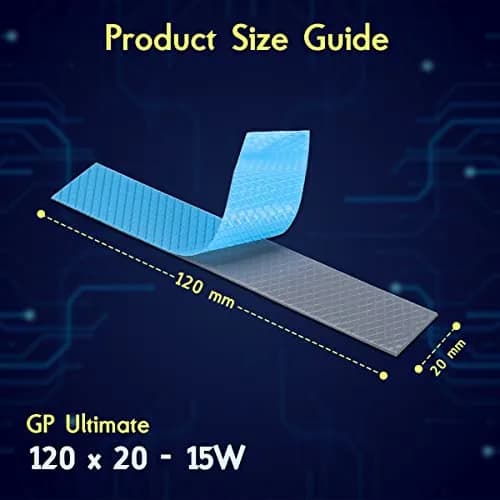 Gelid Solutions GP-Ultimate 15W/mK Thermal Pad 120x20x1.5mm | High Conductivity Gap Filler for PC Components thumbnail 4