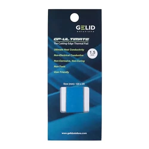 Gelid Solutions GP-Ultimate 15W/mK Thermal Pad 120x20x1.5mm | High Conductivity Gap Filler for PC Components thumbnail 7