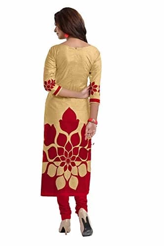 Miraan Women's Cotton Printed Readymade Salwar Suit Large Red | Stylish, Durable & Light-Weight thumbnail 2