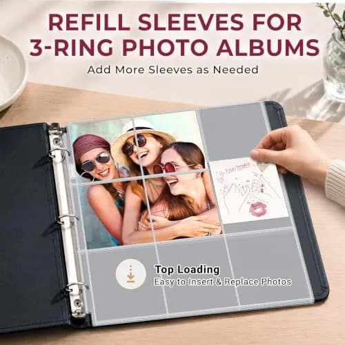 Dunwell 4x4 Photo Sleeves 12x12 | Holds 450 Photos, Archival Quality, 25-Pack thumbnail 5
