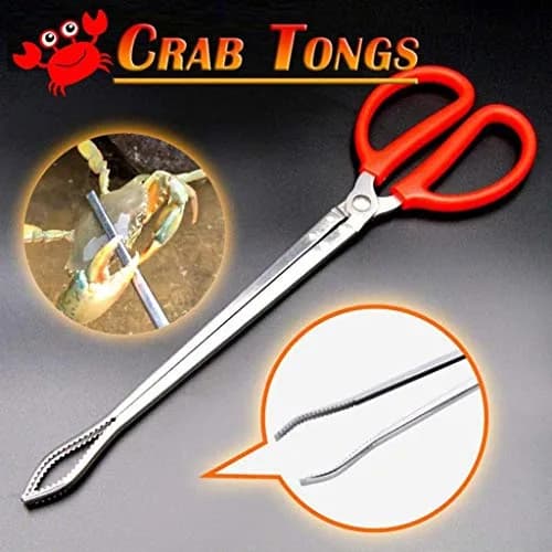 Goeielewe Multi-Function Clip Scissor Tongs with Curved Head, 37cm (14.5 Inches) | Secure Grip for Marine Creatures thumbnail 7