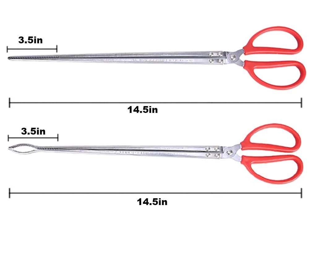 Goeielewe Multi-Function Clip Scissor Tongs 37cm (14.5 Inches) | Heavy Duty Metal & ABS Kitchen Tool - view 3