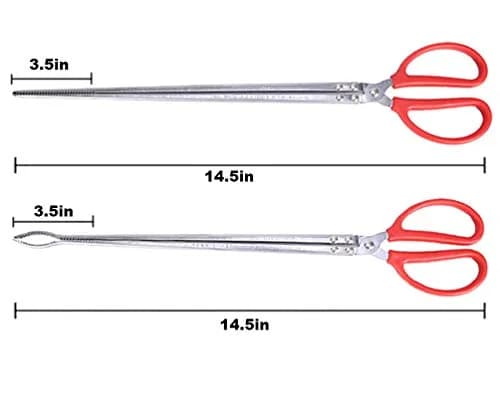 Goeielewe Multi-Function Clip Scissor Tongs 37cm (14.5 Inches) | Heavy Duty Metal & ABS Kitchen Tool thumbnail 3