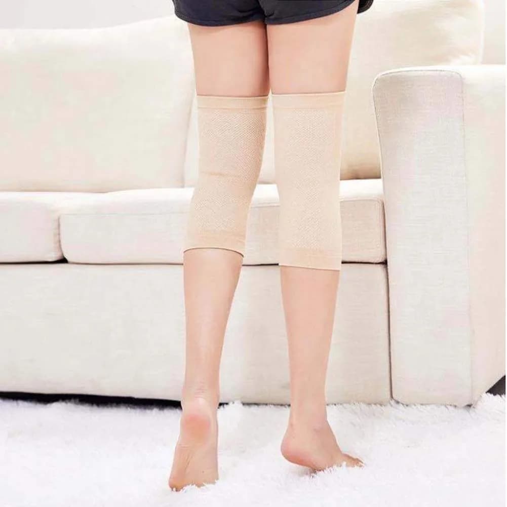 JUMISEE Cotton Knee Sleeves - Small, Complexion (1 Pair) for Knee Support & Pain Relief - view 3