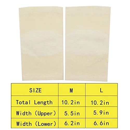 JUMISEE Bamboo Fabric Knee Sleeves for Support & Pain Relief, X-Large (2-Pack) thumbnail 7