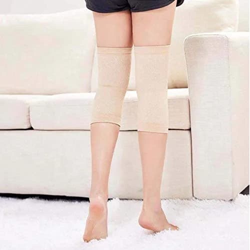 JUMISEE Bamboo Fabric Knee Sleeves for Support & Pain Relief, X-Large (2-Pack) thumbnail 3