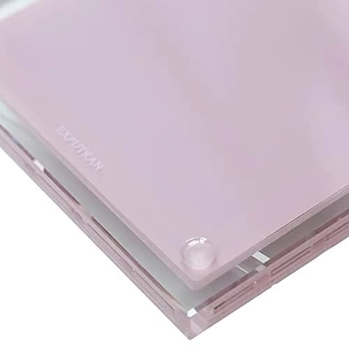 EXPUTRAN Acrylic Calculator with Stand, Pink | 12-Digit LCD Display, Solar & Battery Powered thumbnail 7
