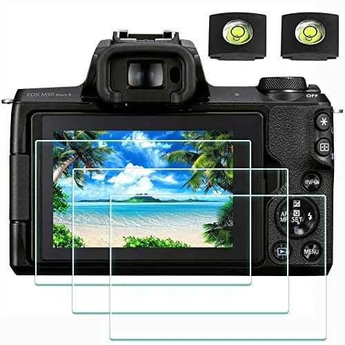 ULBTER Screen Protector for Canon EOS M50 Mark II Camera 3+2 Pack | 9H Tempered Glass HD Clarity thumbnail 1