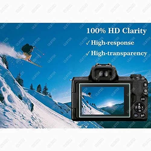 ULBTER Screen Protector for Canon EOS M50 Mark II Camera 3+2 Pack | 9H Tempered Glass HD Clarity thumbnail 5