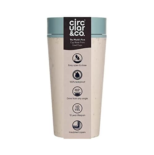 Circular and Co Reusable Coffee Cup 12oz/340ml | Leak-Proof & Sustainable Travel Mug thumbnail 1