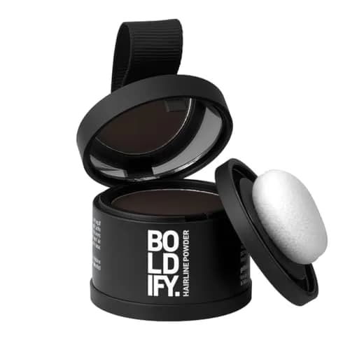 Boldify Hairline Powder Color Sample Kit Reds | Temporary Root Touch Up for Gray Coverage — Dark Brown