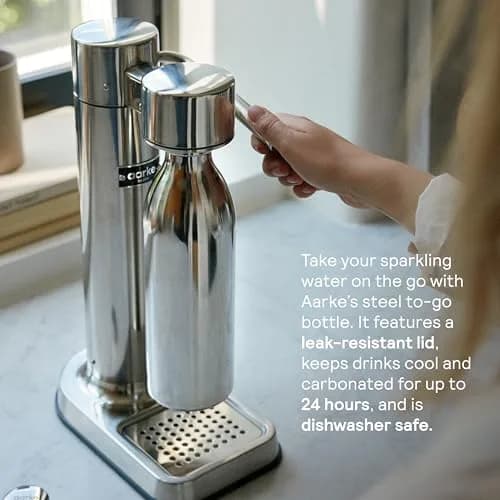 aarke Carbonator 3 - Premium Sparkling Water Maker, Copper | Swedish Design & Stainless Steel Build thumbnail 5