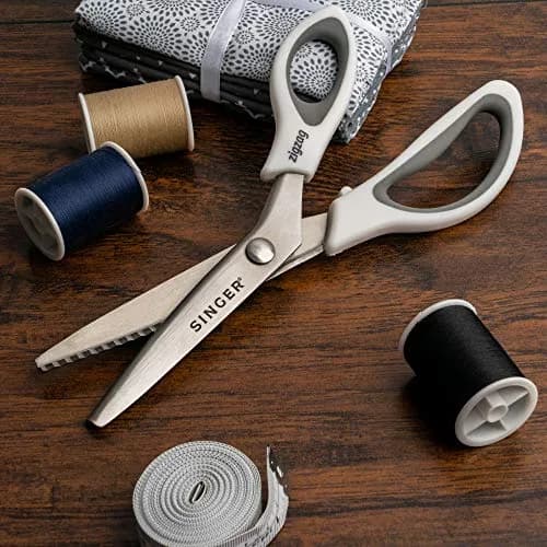 SINGER 9" Pinking Shears Stainless Steel Zigzag Edge | Precision Fabric Cutting Tool thumbnail 2