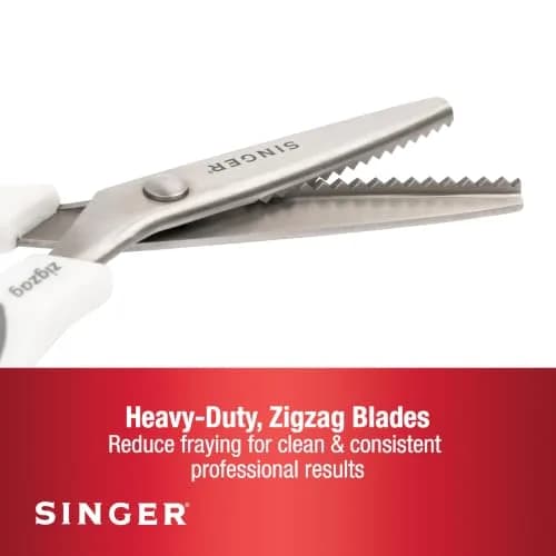 SINGER 9" Pinking Shears Stainless Steel Zigzag Edge | Precision Fabric Cutting Tool thumbnail 4