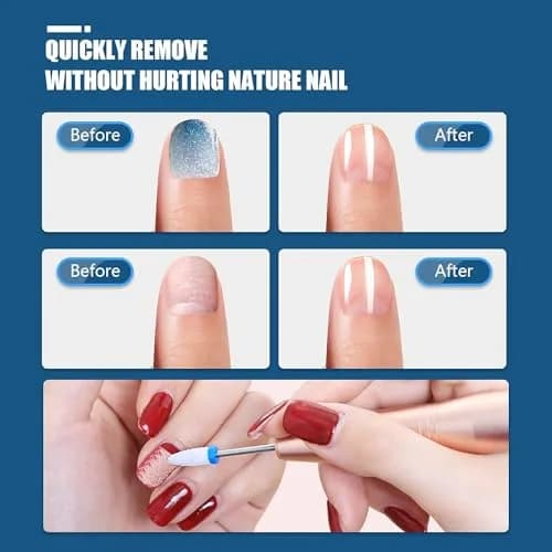 Depvko 21pcs Nail Drill Bits Set - 3/32 Inch Ceramic Electric Nail File thumbnail 5