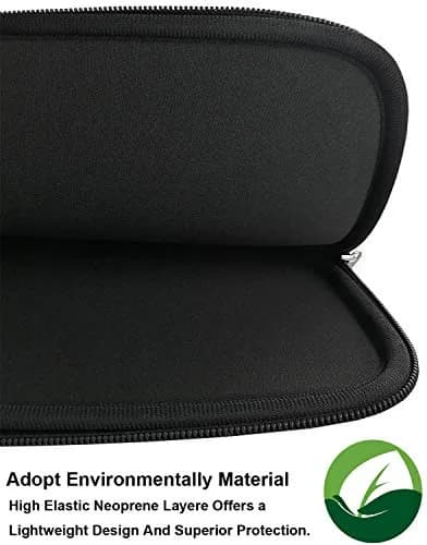 Naukay 14 Inch Laptop Sleeve Case 35.5 cm (14 Inch) | Water-Resistant Neoprene with Smooth Zipper thumbnail 2