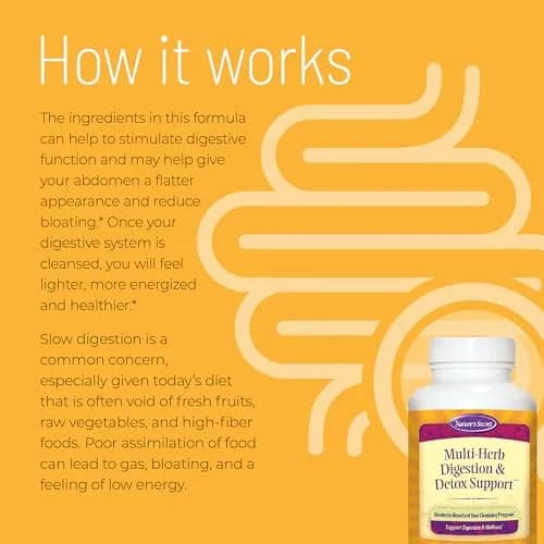 Nature's Secret Multi-Herb Digestion & Detox Support (2 Pack) | Herbal Digestive Wellness for Adults thumbnail 3