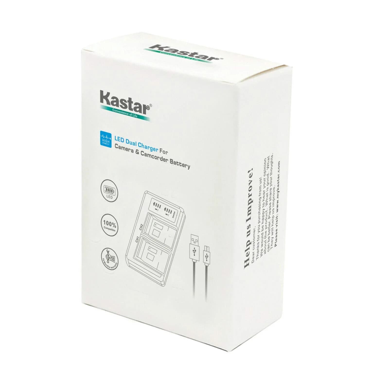 Kastar 3-Pack EN-EL20a Batteries & LTD2 USB Charger for Nikon P950 P1000 A 1 V3 Cameras | 7.4V 1200mAh - view 7