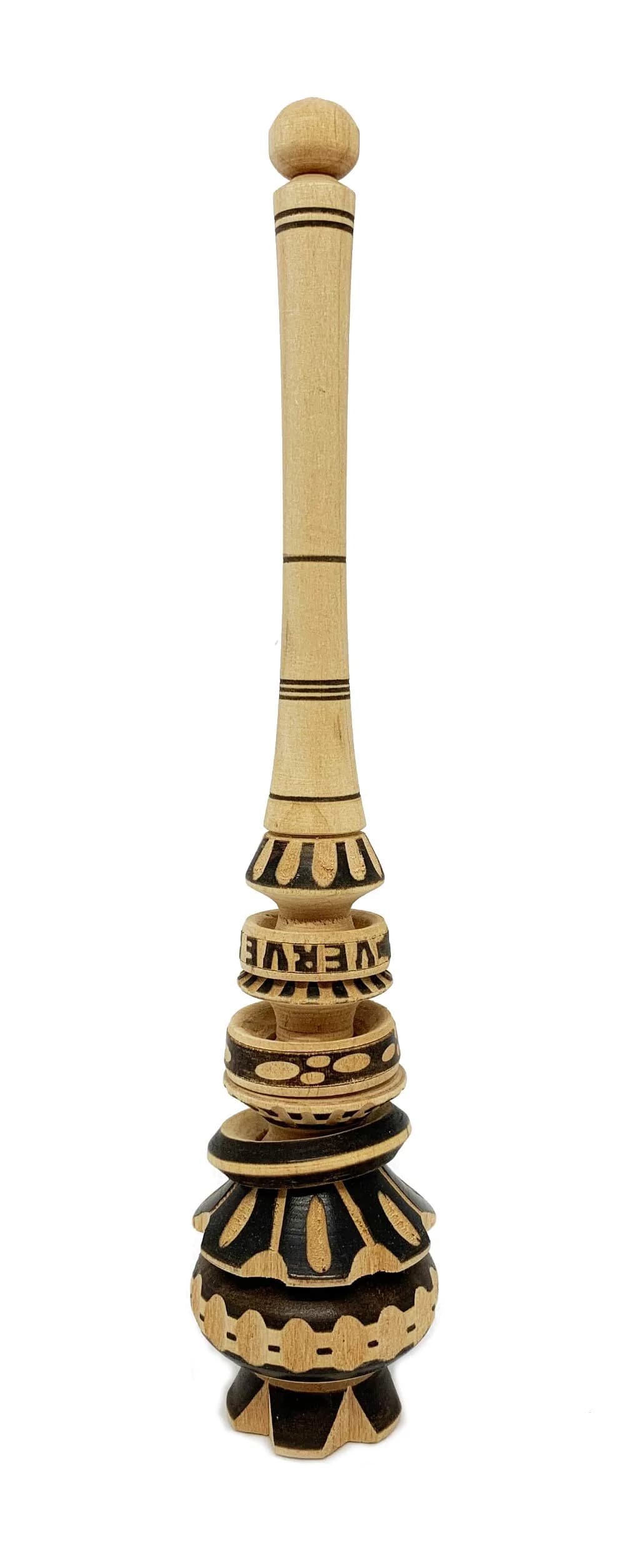 Verve CULTURE Mexican Molinillo Hot Chocolate Frother, 10" | Hand Carved Wooden Whisk for Foamy Drinks
