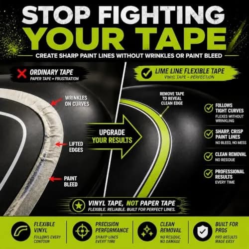 LiME LiNE 1/8" Fineline Automotive Pinstriping Masking Tape | Flawless Paint Edge, No Residue, Custom Designs (70-120 chars) thumbnail 6