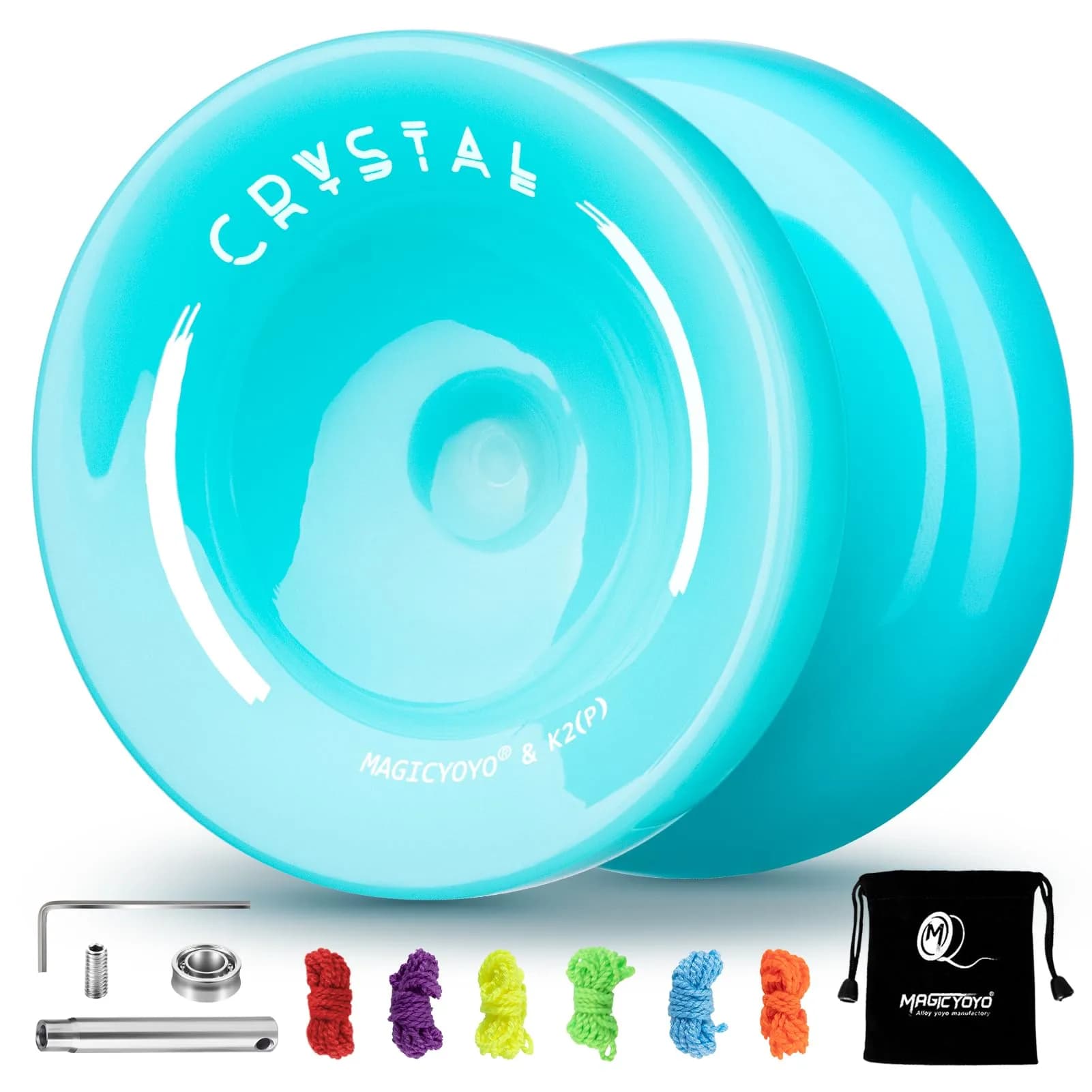 MAGICYOYO K2 Responsive Yoyo for Kids, Professional Yoyo for Beginner, Sky Blue (63.3g / 2.23 oz) thumbnail 1