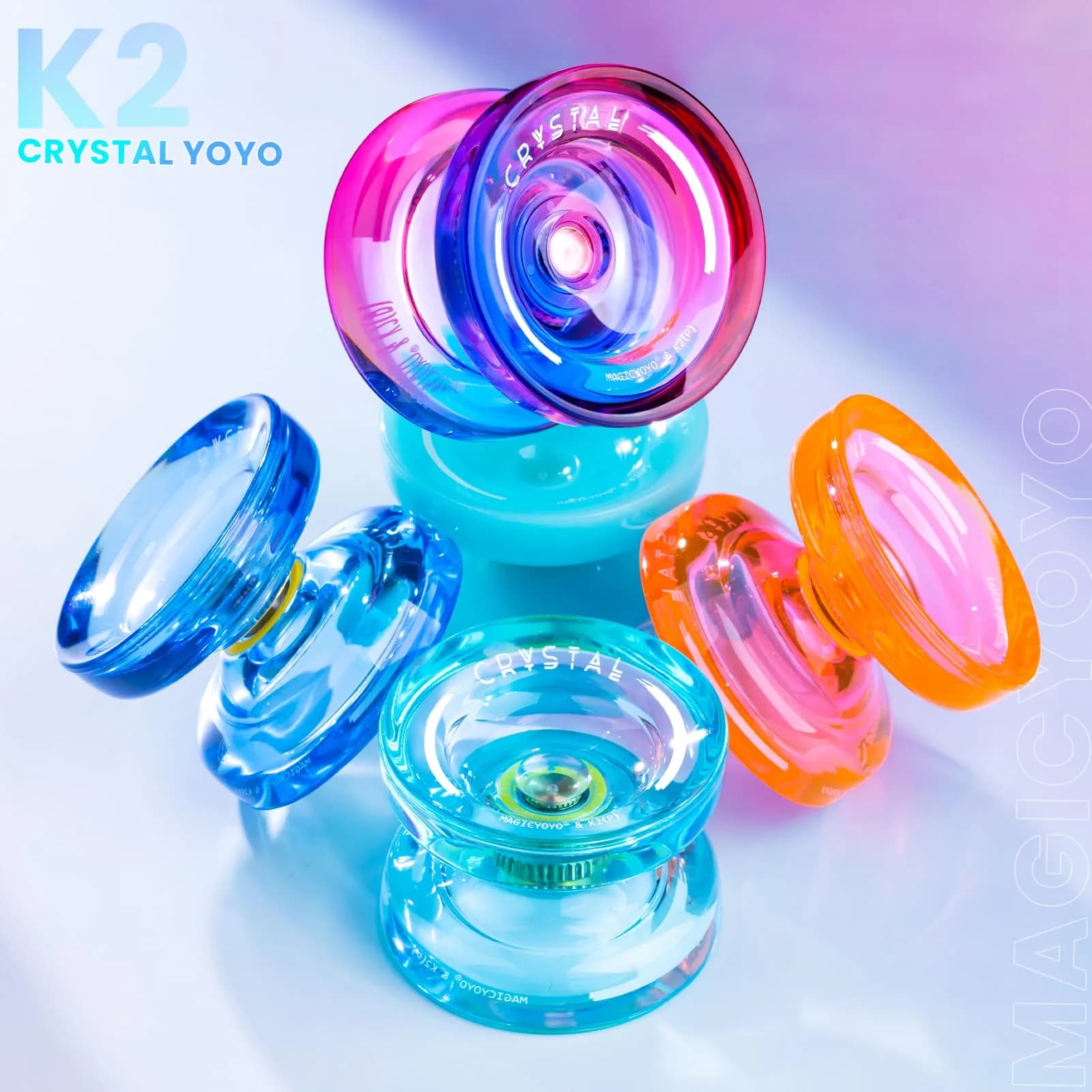 MAGICYOYO K2 Responsive Yoyo for Kids, Professional Yoyo for Beginner, Sky Blue (63.3g / 2.23 oz) thumbnail 2