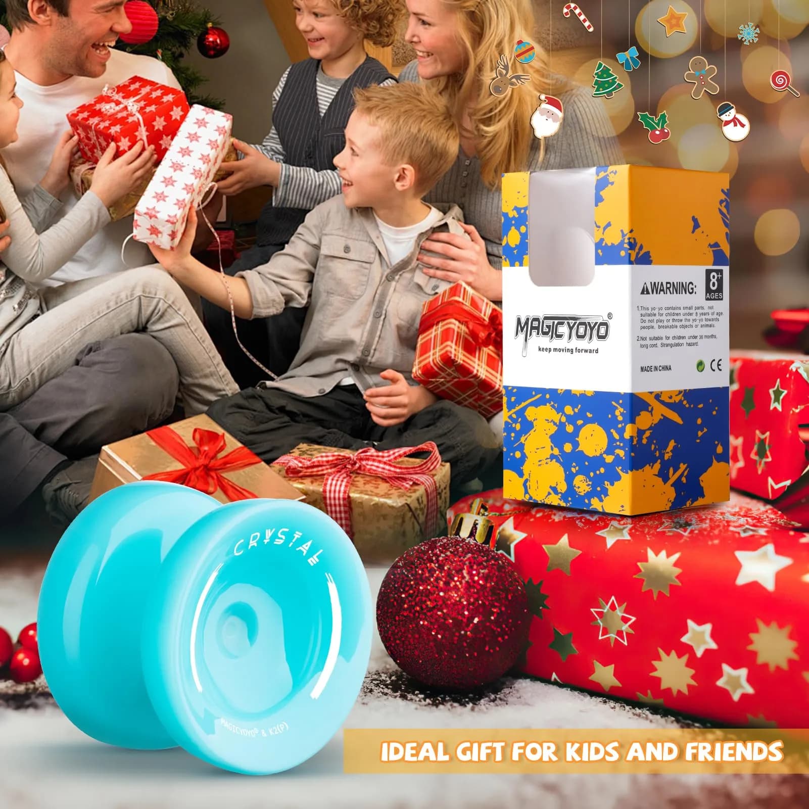 MAGICYOYO K2 Responsive Yoyo for Kids, Professional Yoyo for Beginner, Sky Blue (63.3g / 2.23 oz) thumbnail 4