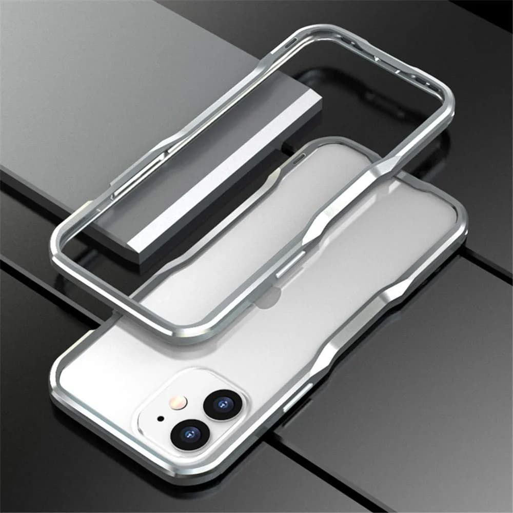 HENGHUI Aluminum Bumper Case for iPhone 12 & 12 Pro | Shock-Absorbent Metal Frame (6.1-inch)
