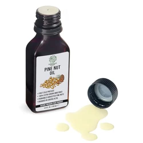Siberian Green Pine Nut Oil 100ml | Cold Pressed, Raw, Vegan, No-GMO, Siberian Origin thumbnail 6