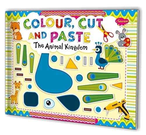The Animal Kingdom Colour, Cut And Paste Book by Sawan | 32 Pages thumbnail 1