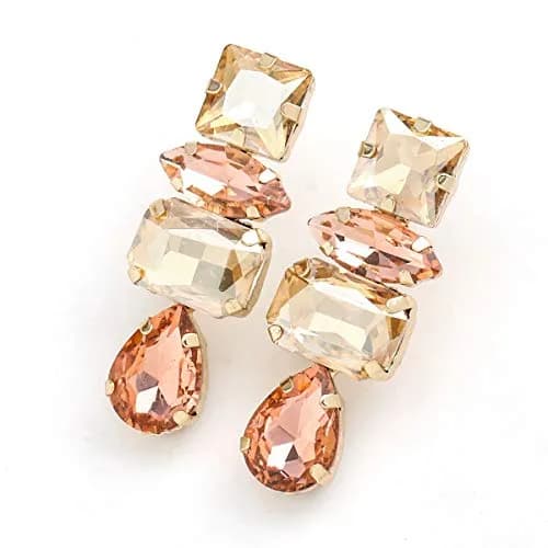 Jyukan Sew on Rhinestones 180pcs Champagne Mix Shapes | Craft Gems for Clothes & Crafts thumbnail 3