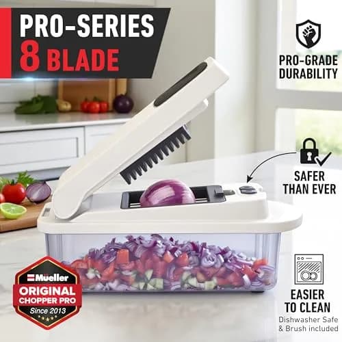 JANSKA Pro Series 10-in-1 Vegetable Chopper & Mandoline Slicer 1.1 kg (2.46 lb) | 8 Stainless Steel Blades for Effortless Meal Prep thumbnail 2