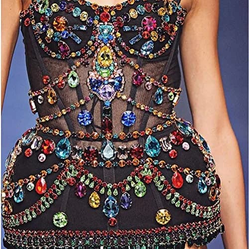 Jyukan Sew on Rhinestones 180pcs Blue Mix Shapes | Craft Gems for DIY Crafts & Fashion thumbnail 5