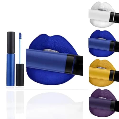 Topmake Lipstick Velvet Moisturizing Lipgloss 0.33 Fl Oz | High Pigment Blue Lip Color for Women & Girls thumbnail 1