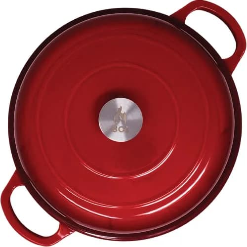Backcountry Iron Enameled Cast Iron Braiser 3.5 Quart (3.3L) | Even Heat Distribution for Superior Searing thumbnail 5