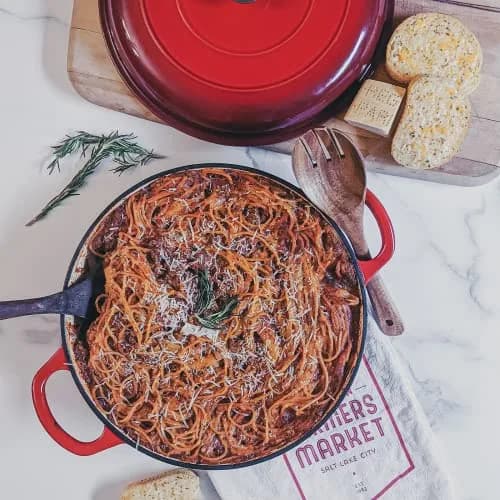 Backcountry Iron Enameled Cast Iron Braiser 3.5 Quart (3.3L) | Even Heat Distribution for Superior Searing thumbnail 7