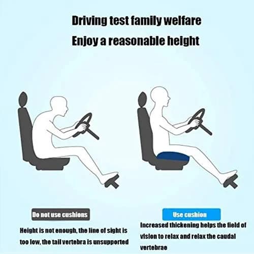 Srutirbo Car Booster Seat Cushion Heightening 4 inch | Portable, Non-slip, Ergonomic Support thumbnail 2