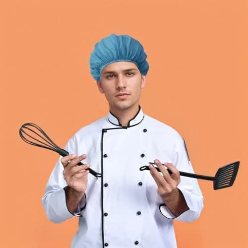Cityelf Mesh Chef Hat for Women Men Kitchen Cooking Foodservice 6 Pack | Adjustable Breathable Cotton & Mesh thumbnail 7