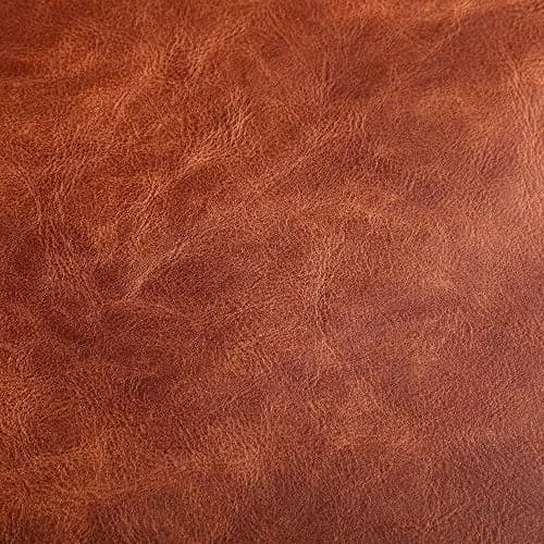 DAFUN Premium Faux Leather Upholstery Fabric 1.2mm Thickness, Brown Pre-Cut 36"x54" | Waterproof Distressed Bark Texture thumbnail 2