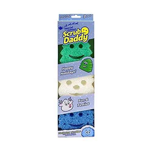 Scrub Daddy Sponge Set - Holiday Shapes | Non Scratch Deep Cleaning Utility Sponge (3 Count) thumbnail 1