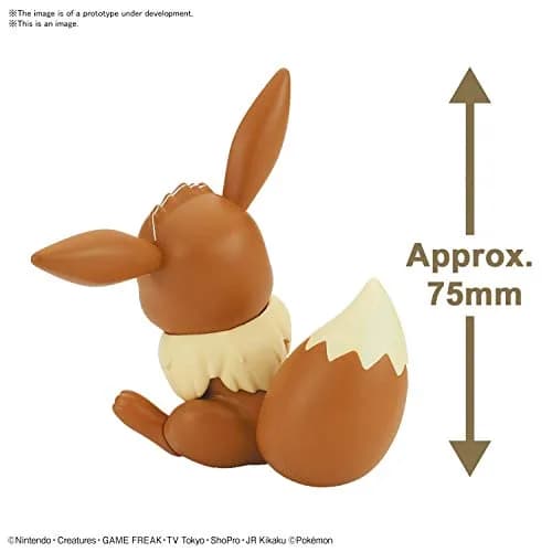 Bandai Hobby Pokémon Eevee Model Kit "Quick!!" - Poseable Figure for Display thumbnail 2