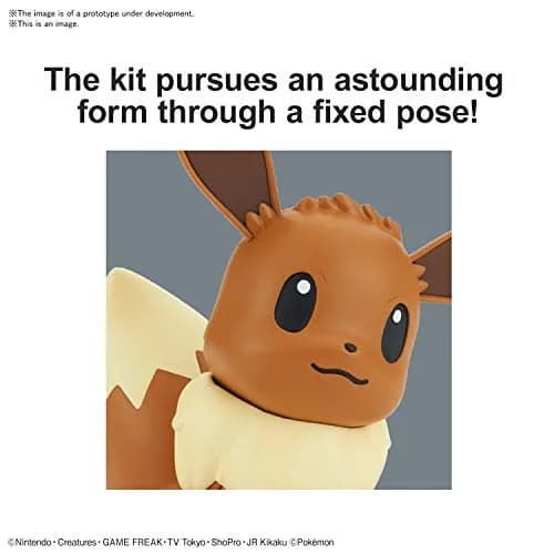 Bandai Hobby Pokémon Eevee Model Kit "Quick!!" - Poseable Figure for Display thumbnail 3