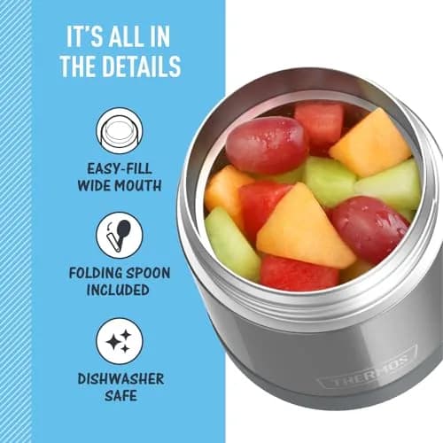 THERMOS Kids Food Jar with Spoon 10oz | Keeps Food Hot or Cold for School & Snacks thumbnail 4