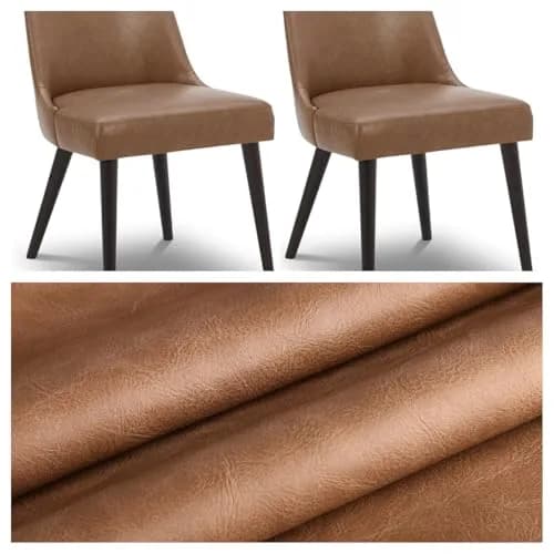 DAFUN Premium Faux Leather Upholstery Fabric 1.71 kg (1.2mm Thickness, 183cm x 137cm) | Waterproof Distressed Bark for DIY & Furniture thumbnail 8